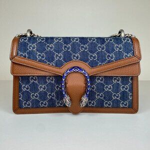 Authentic Gucci Dionysus GG Denim Shoulder Bag